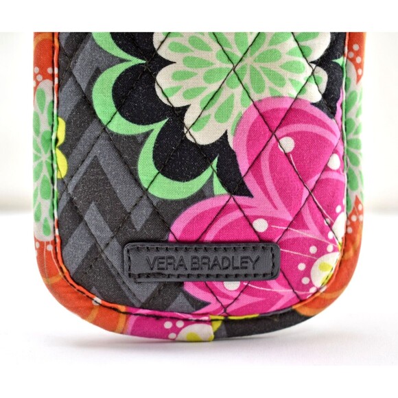 Vera Bradley Double Eyeglass Case and Zip ID Case Keyring Ziggy ZInnia Pattern - Picture 4 of 9